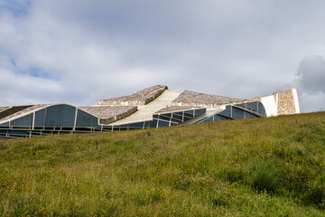 Fototapeta premium City of Culture of Galicia at Santiago de Compostela, Spain Situated on the top of mount Gaias
