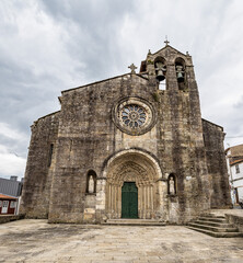 Fototapeta na wymiar Church of Santa Maria del Azogue at Plaza de Andrade in Betanzos, Galicia, Spain