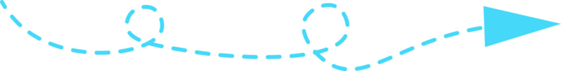 Dashed line arrow