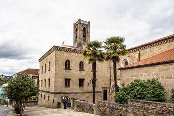 Fototapeta na wymiar San Francisco of Betanzos church in the old town of Betanzos, A Coruna, Galicia, Spain.