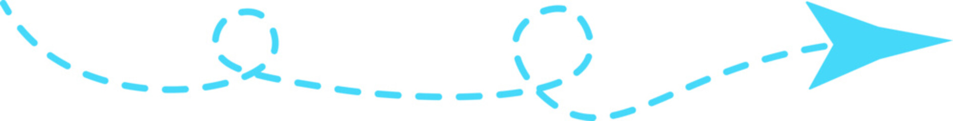 Dashed line arrow