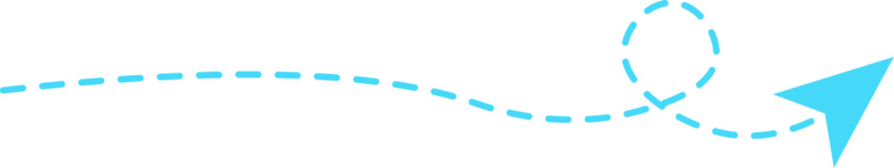 Dashed line arrow