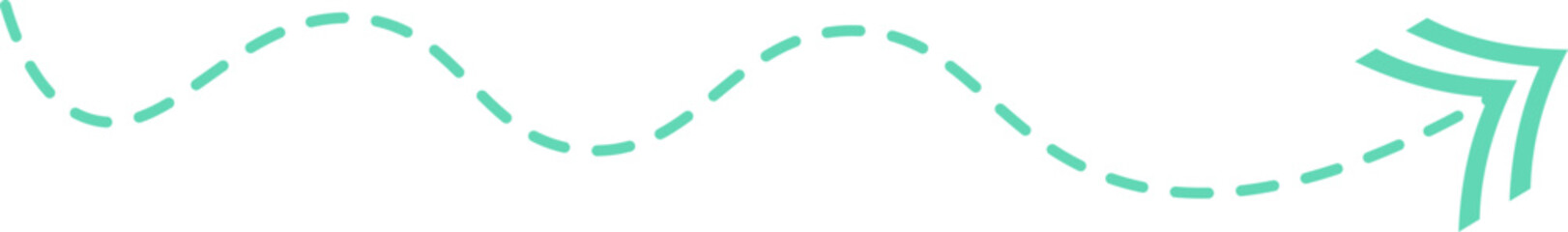 Dashed line arrow