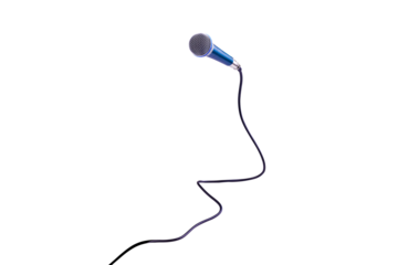 Microphone isolated on transparent background