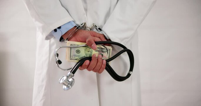 Medical Malpractice And Medicine Fraud. Healthcare Physician