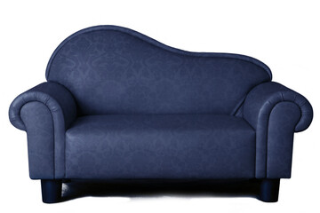 overlay, blue sofa