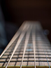 acoustic guitar close up