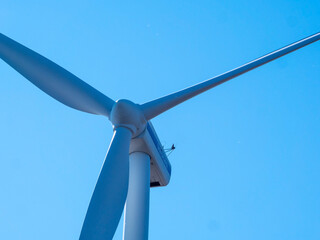 wind turbine on sky