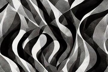 Irregular abstract pattern in cubism art style. Generative AI
