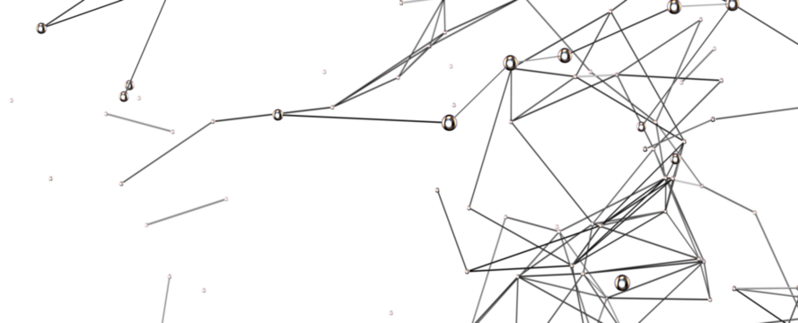 Abstract network of physical devices on the Internet using a network connection