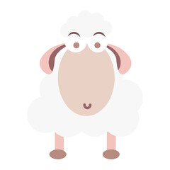 Isolated sheep icon Domestic animal Nativity character Vector