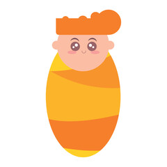 Isolated baby Jesus Nativity Character Christmas season Vector