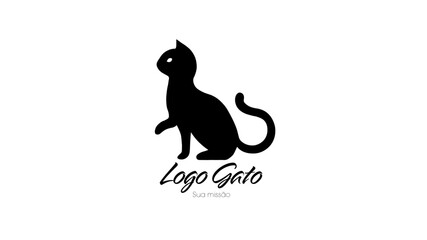 Vectorized cat logo