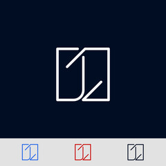 Elegant Logo With Letter J. Creative and minimal design J logo. Symbol J for logo. vector eps10