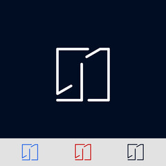 Elegant Logo With Letter I. Creative and minimal design I logo. Symbol I for logo. vector eps10