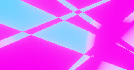 Render with blue and pink abstract background