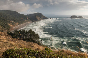 Southern view from Cape Meares
State Scenic Viewpoint, Oregon, US