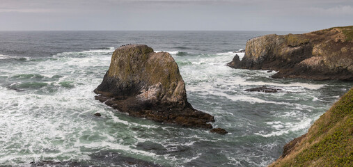 cliffs at Yaquina Head Outstanding Natural Area, Oregon, US