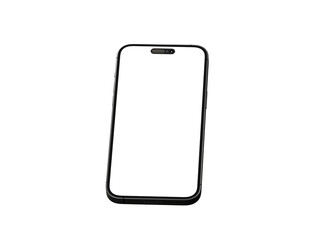 Smartphone frameless blank screen mockup