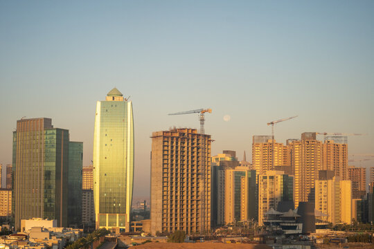 Sunrise in Erbil, a developing Iraqi city