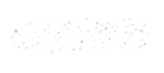 Snowflakes Falling On Snow - Winter Banner