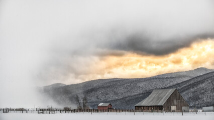 Barn in the mountains © David