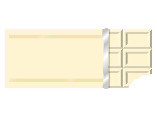板チョコ3×5：かじる：ホワイト