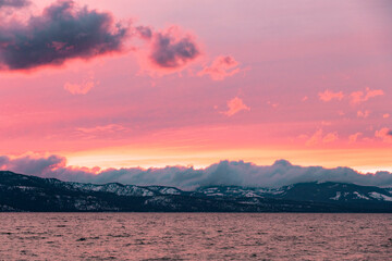 Sunset over Lake Tahoe
