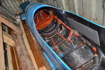 Bob, Sportbob, Gleitgerät, Bobschlitten, Zweierbob, ausgemustert, Bobsport, Schlitten,...