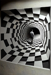 Naklejka premium black and white abstract