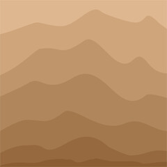 mountain landscape with mountains full of dark beige color