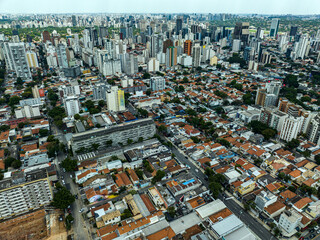 Fototapeta premium Aerial view of the city of Sao Paulo, Vila Madalena district, Brazil.