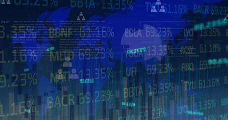Image of financial data processing over diverse financial data and european union financial data