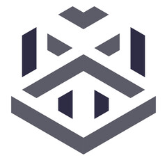  Hexagonal Packed Triangles 3d illusion abstract illustration