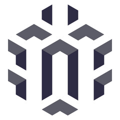  Hexagonal Packed Triangles 3d illusion abstract illustration