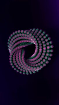 3D fond &eacute;cran couleur-violet rose vert, perles anim&eacute;es.