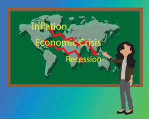 Global Economic Crisis Recession Inflation 2023t