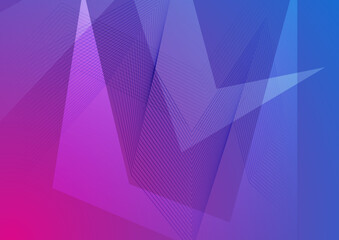 Modern simple minimalist colorful blue gradient abstract background with wave lines