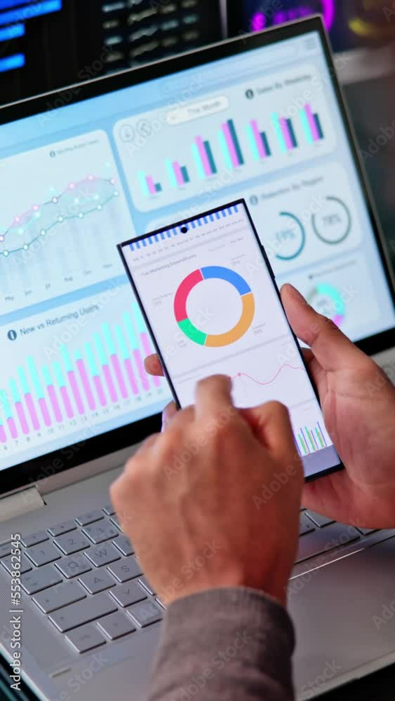 Poster business data analytics dashboard