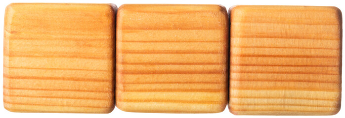 Geometry shape of wood blocks on desk