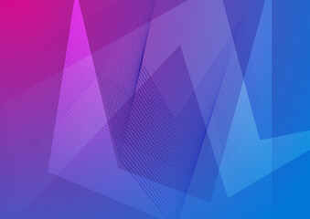 Obraz premium Modern simple minimalist colorful blue gradient abstract background with wave lines