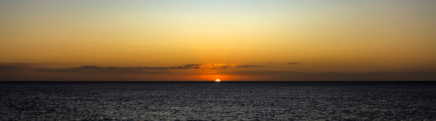 Fototapeta na wymiar Sunset Over the Sea on East Coast