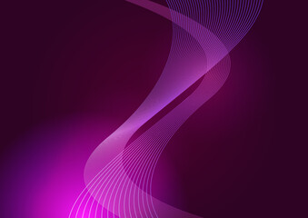 abstract particles wave line background banner