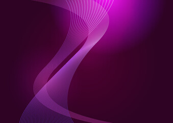 abstract particles wave line background banner