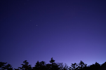 Naklejka premium 夜空