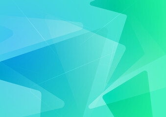 Obraz premium Modern simple minimalist colorful blue gradient abstract background with wave lines