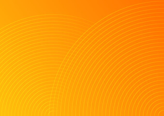 Simple minimalist soft orange gradient abstract background with wave lines