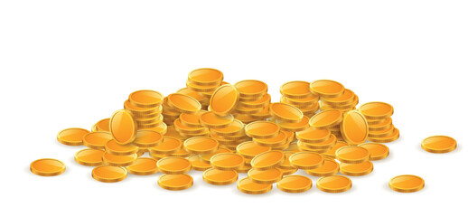 Pile of gold coins