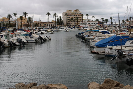 Beach and winter in Palma de Mallorca