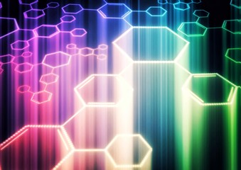 abstract background with glowing lines